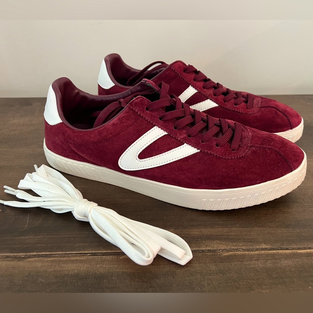 Tretorn Nylite Suede Burgundy Lace up Shoes Like New Men’s Women’s Sneakers